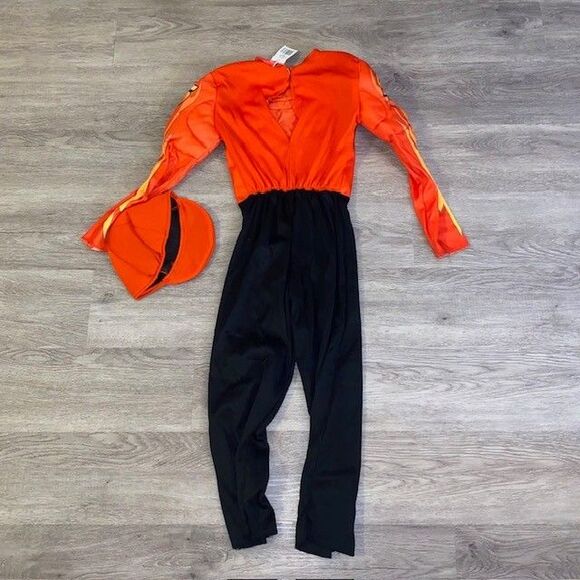 Cars 2 Lightning McQueen Flash Muscle Costume S (4-6) Incl. Muscle Arms & Hat - Picture 6 of 6